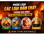 PHÂN LOẠI CÁC LOẠI ĐÁM CHÁY TRONG GIA ĐÌNH VÀ CÁCH PHÒNG TRÁNH