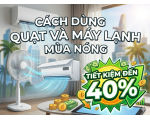 Cách dùng quạt và máy lạnh mùa nóng, tiết kiệm đến 40%
