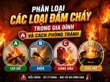 PHÂN LOẠI CÁC LOẠI ĐÁM CHÁY TRONG GIA ĐÌNH VÀ CÁCH PHÒNG TRÁNH