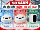 So sánh đầu báo cháy thường – địa chỉ – Beam: Ưu nhược điểm và trường hợp nên sử dụng